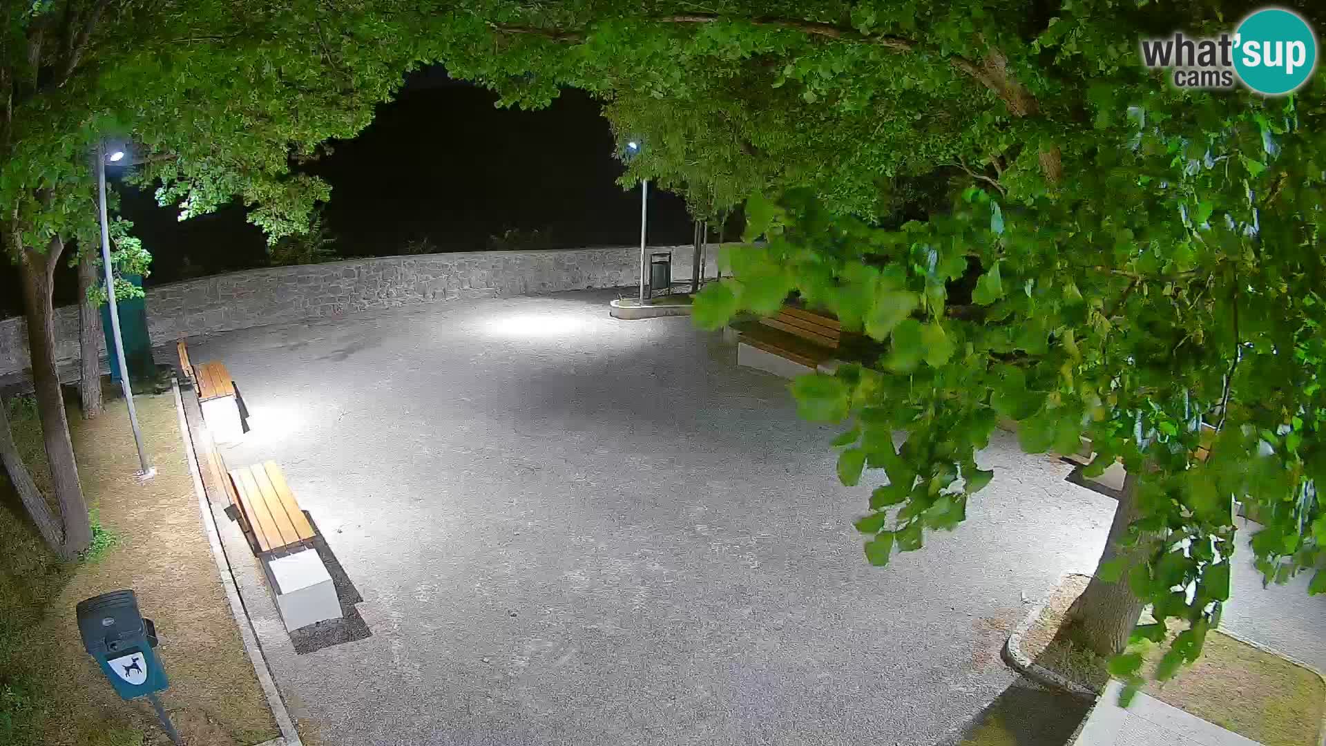 Senj Live Cam – Writers’ Park and the Velebit Channel