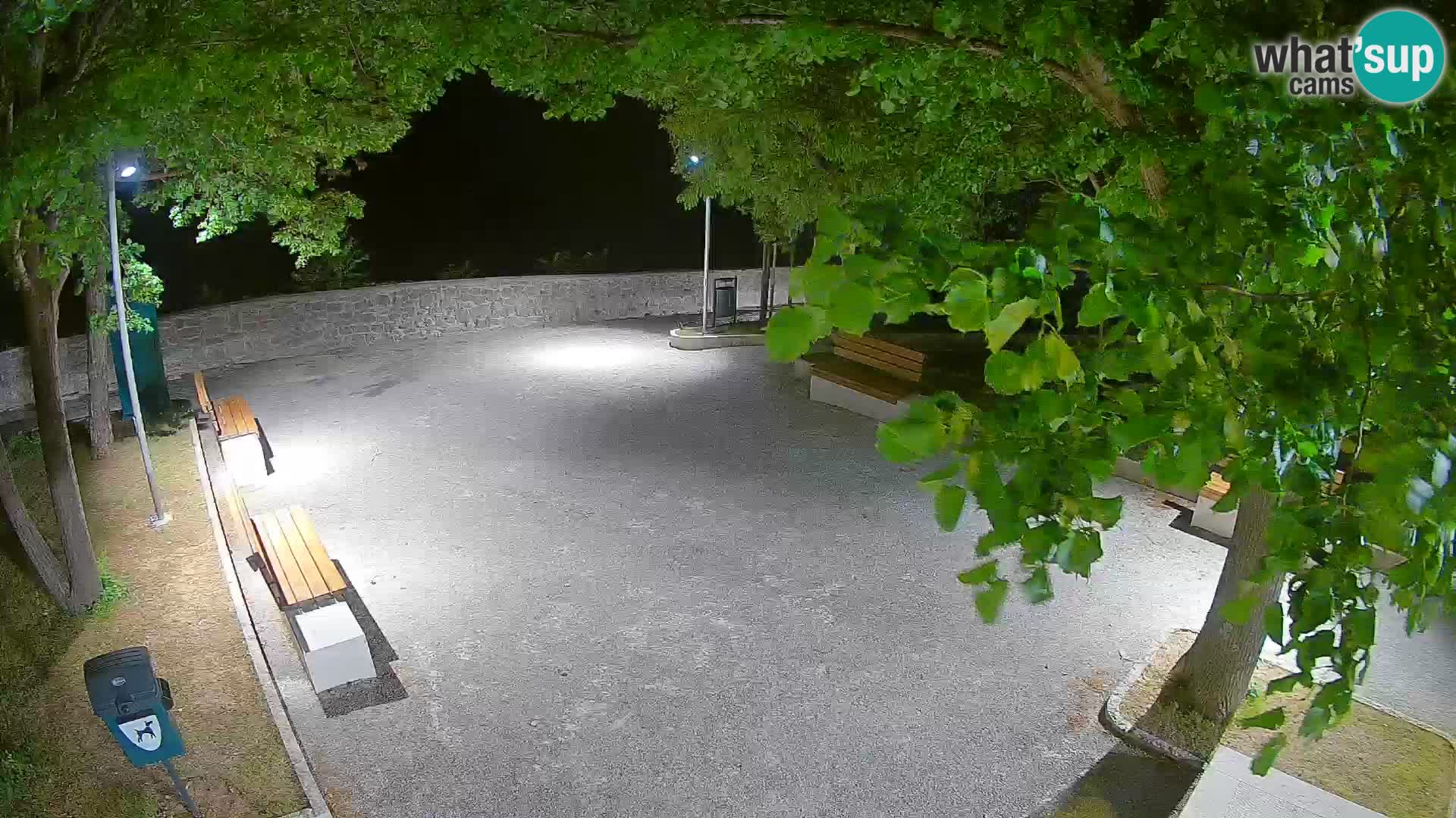 Senj Live Webcam – Schriftstellerpark und Velebit-Kanal