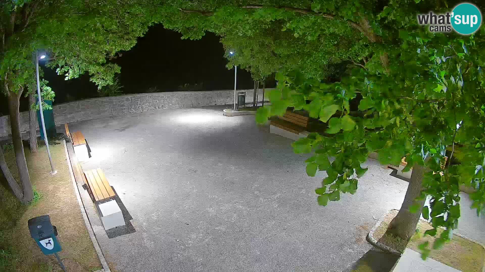 Senj Live Webcam – Schriftstellerpark und Velebit-Kanal