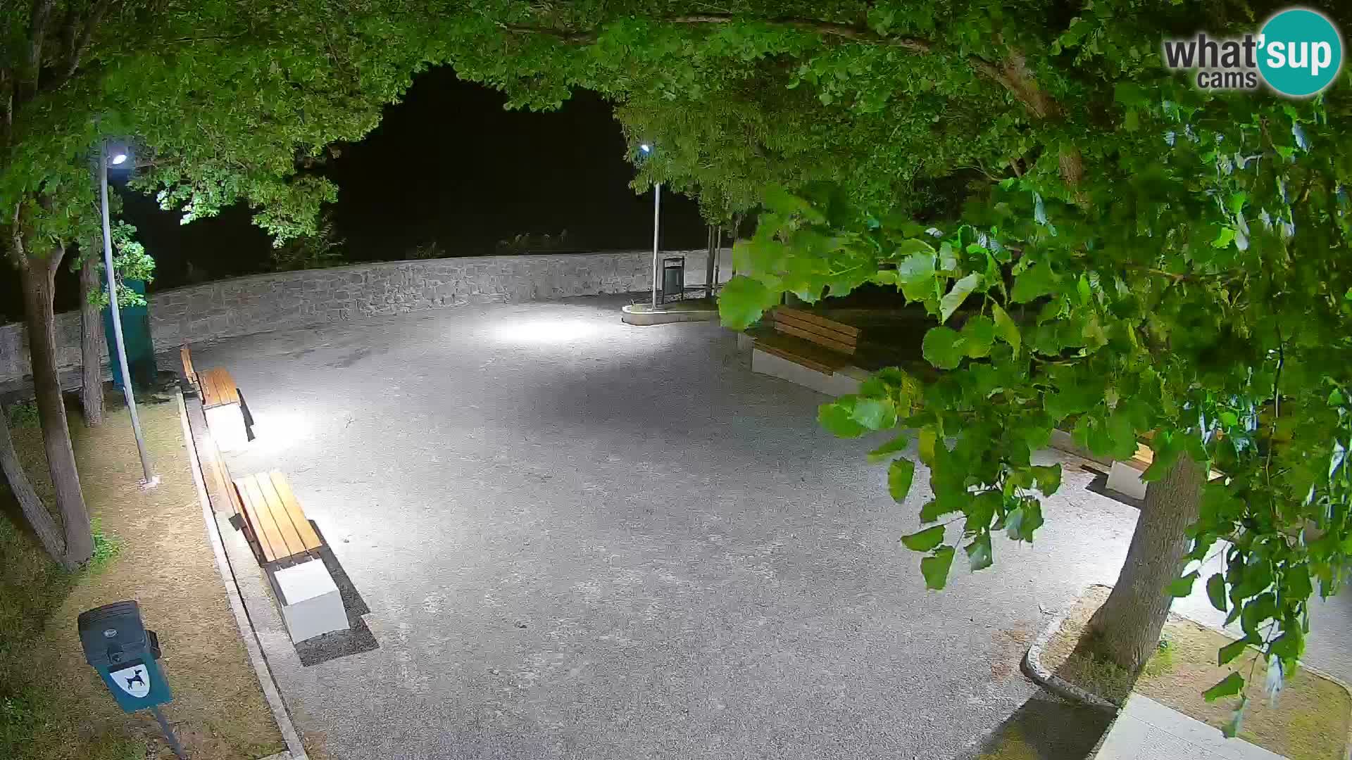 Senj Live Cam – Writers’ Park and the Velebit Channel
