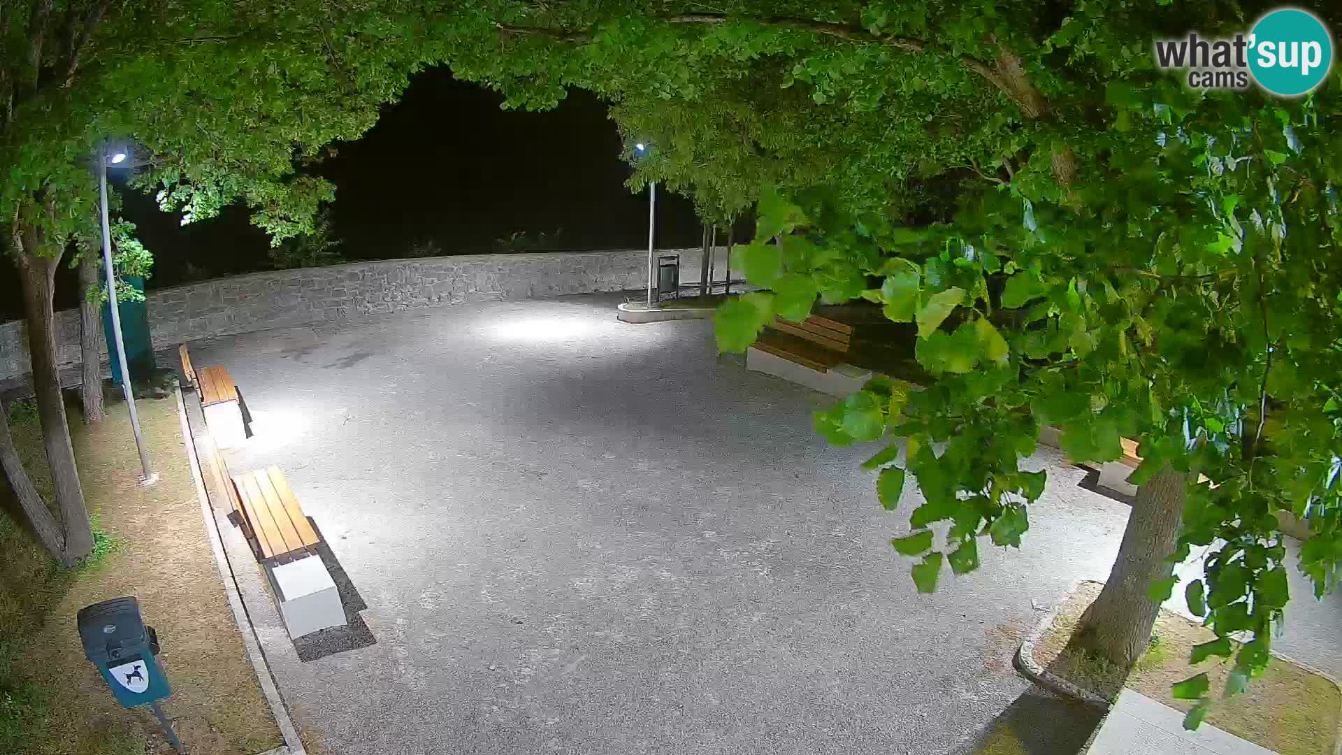 Senj Live Cam – Writers’ Park and the Velebit Channel