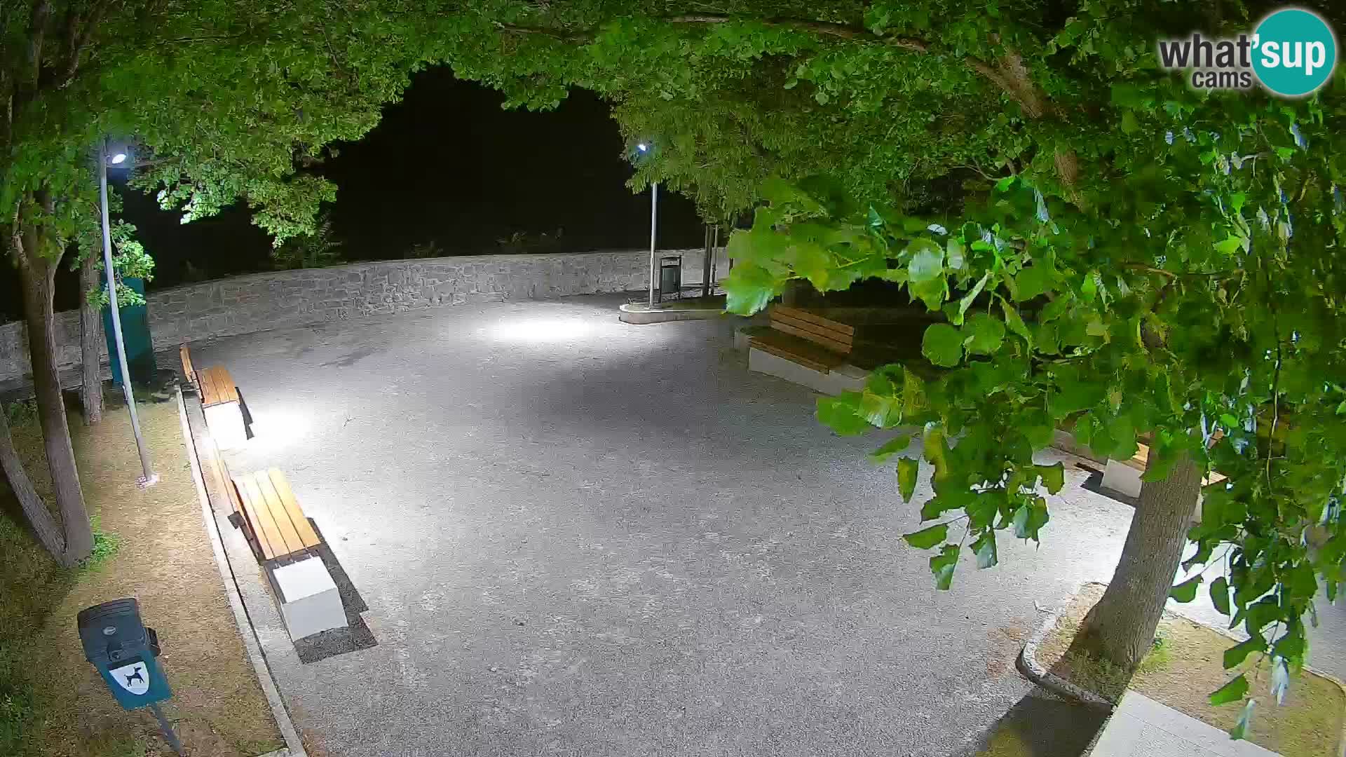 Senj Live Cam – Writers’ Park and the Velebit Channel
