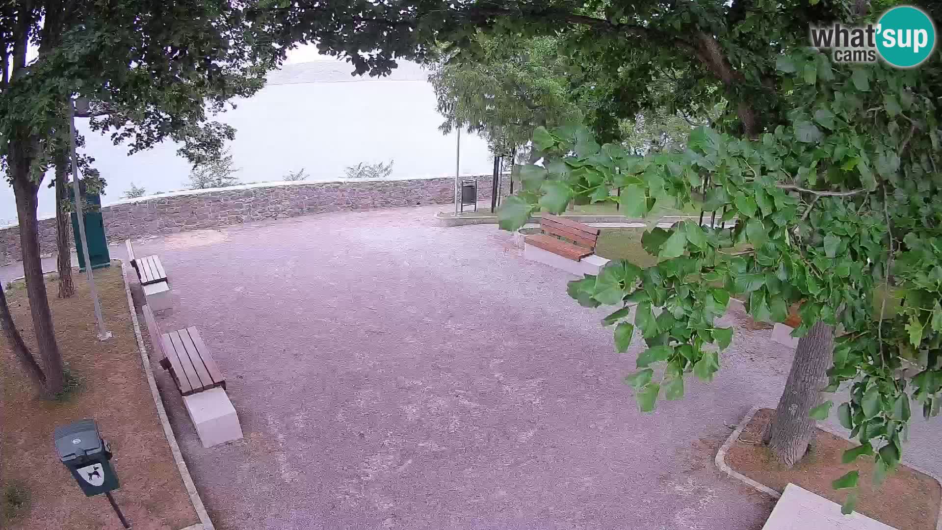 Senj Live Cam – Writers’ Park and the Velebit Channel