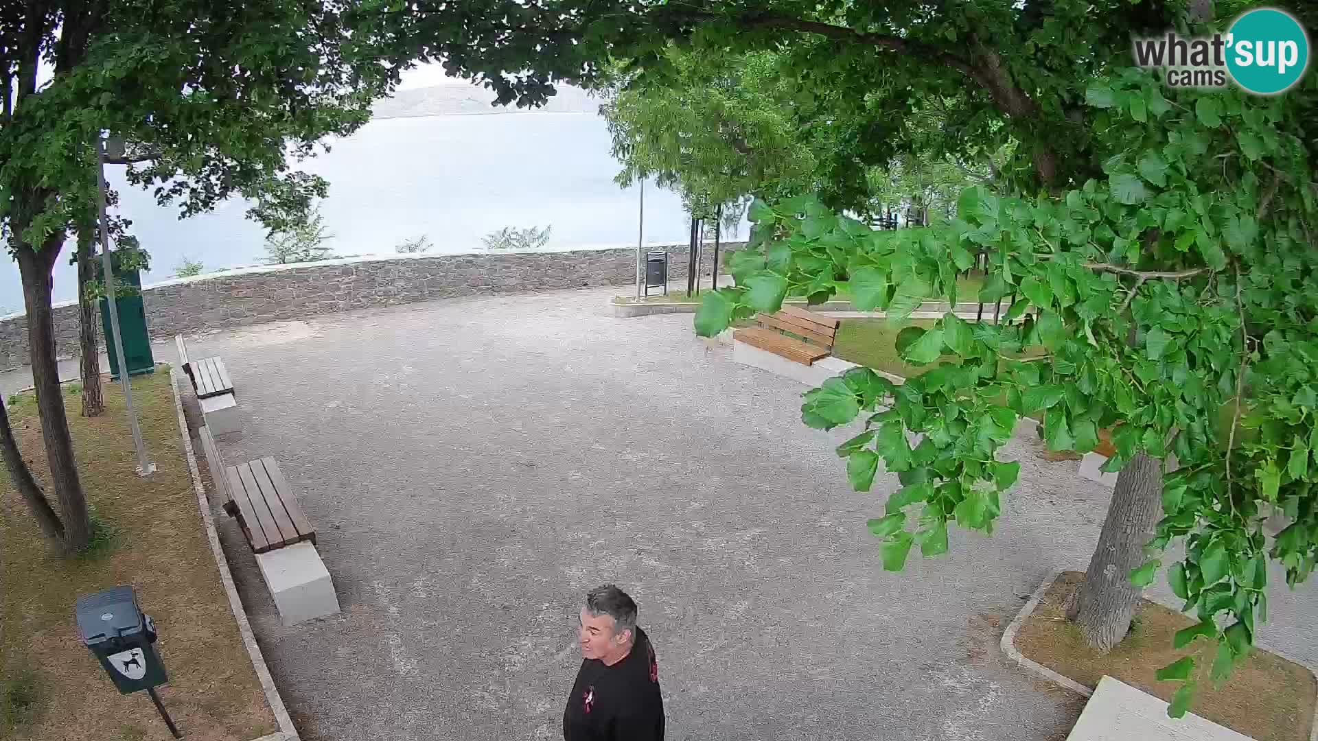 Senj Live Cam – Writers’ Park and the Velebit Channel