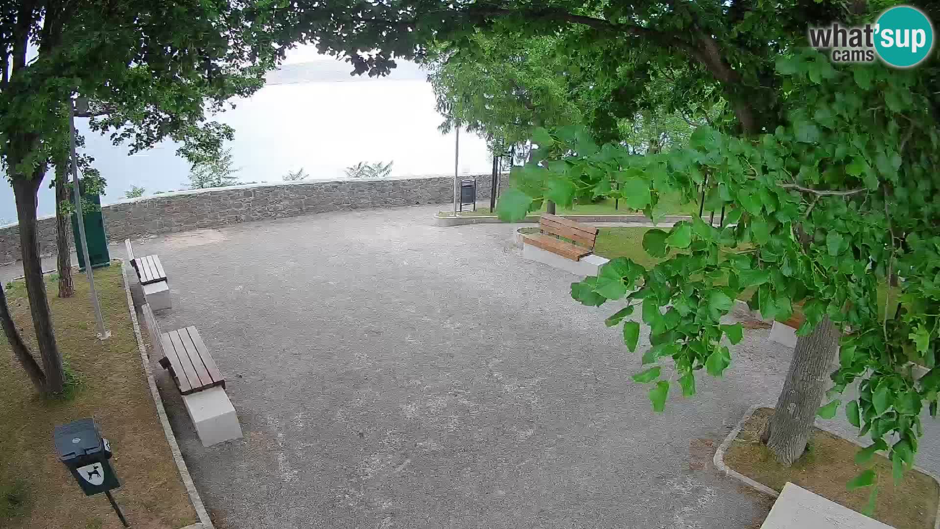 Senj Live Cam – Writers’ Park and the Velebit Channel