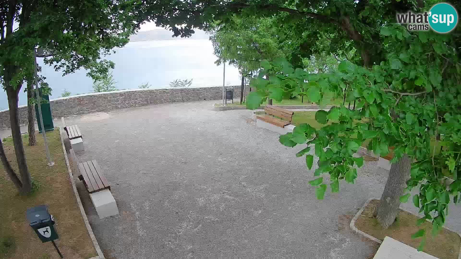 Senj Live Cam – Writers’ Park and the Velebit Channel