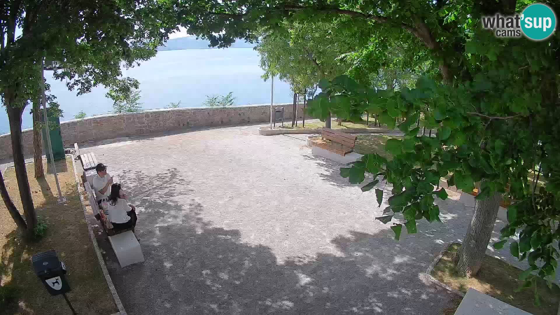 Senj Live Cam – Writers’ Park and the Velebit Channel