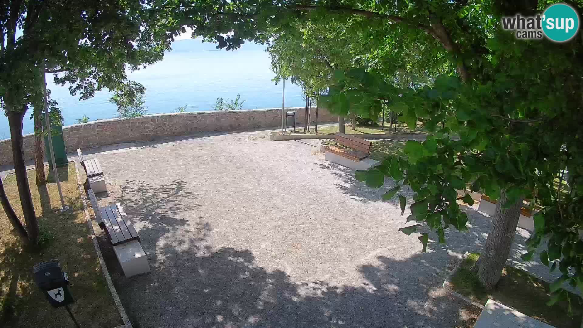 Kamera uživo Senj – Park književnika i Velebitski kanal