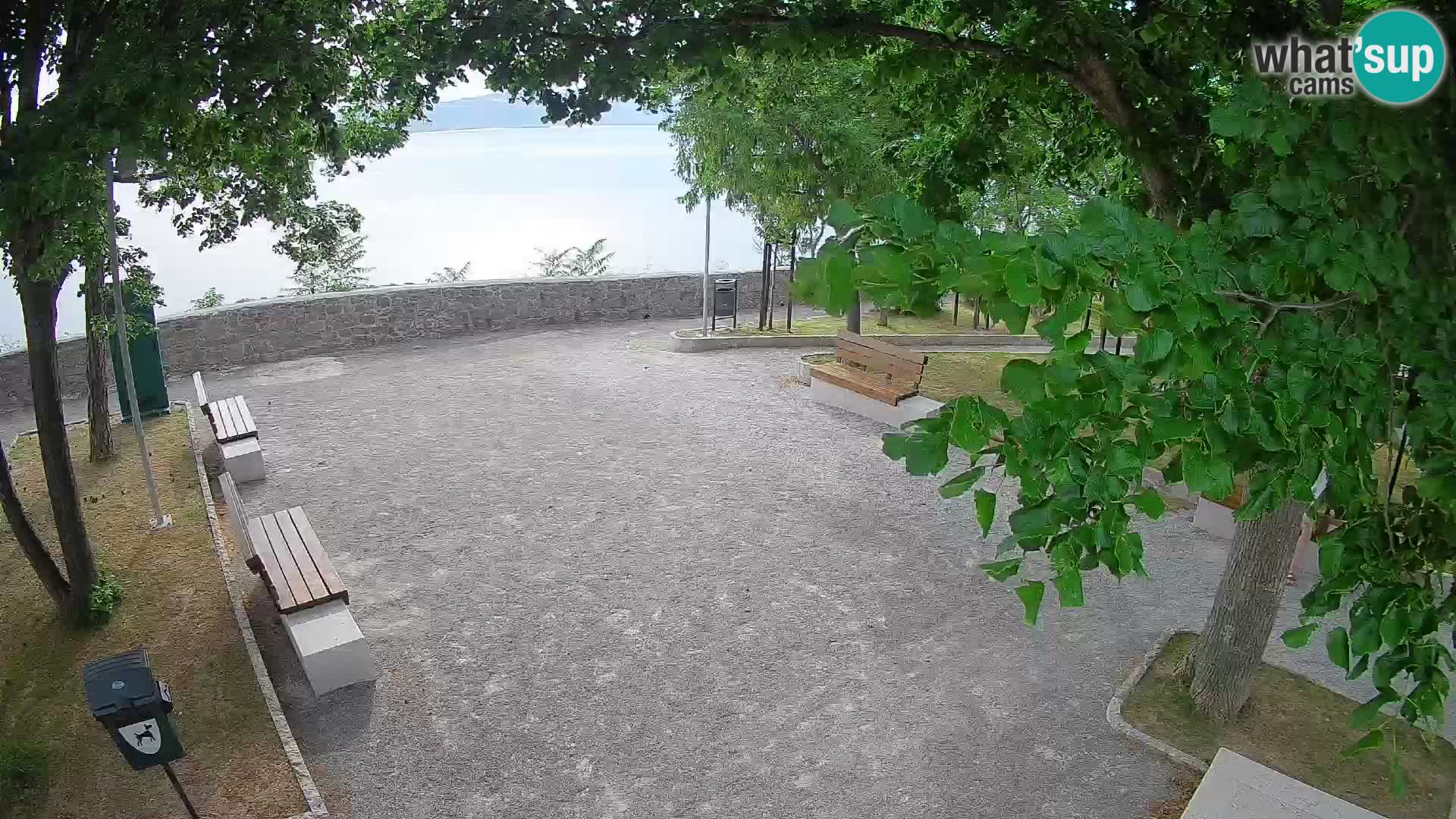 Senj Live Cam – Writers’ Park and the Velebit Channel