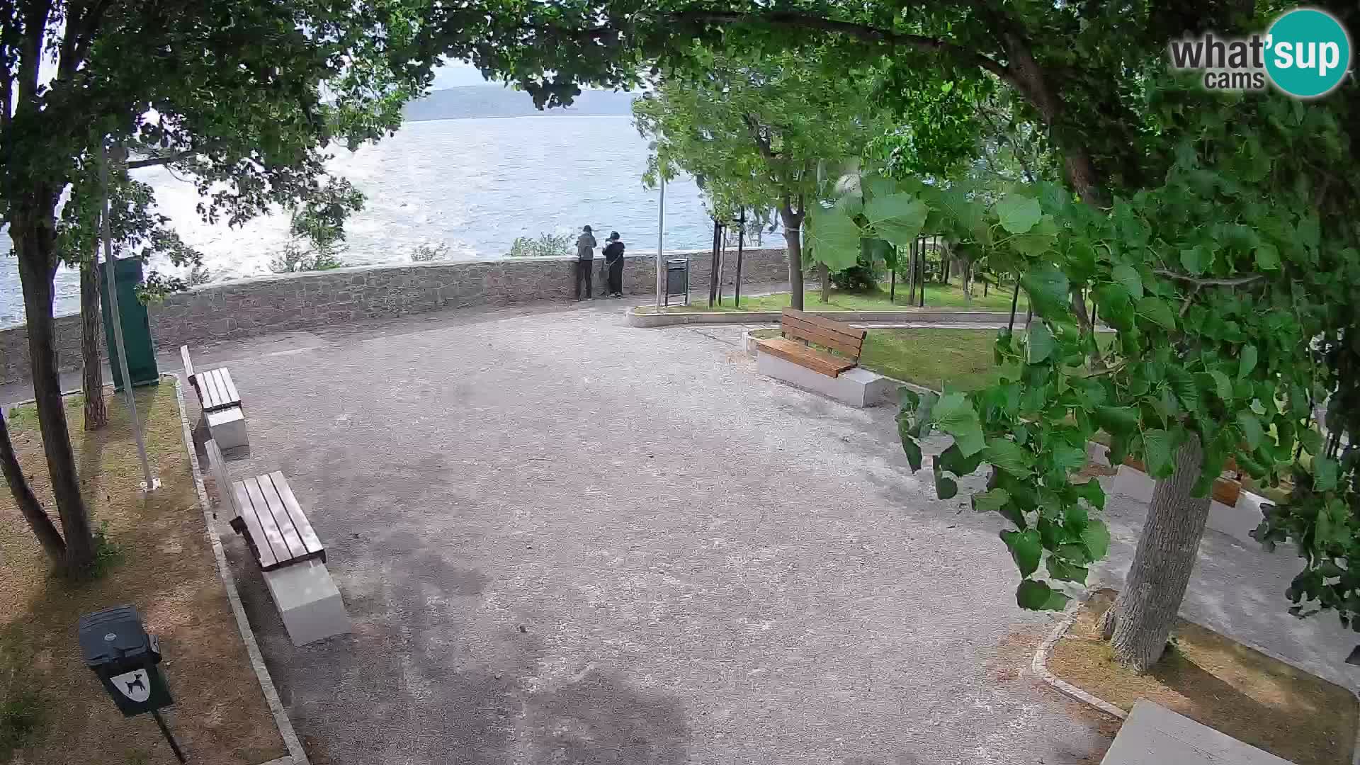 Kamera uživo Senj – Park književnika i Velebitski kanal