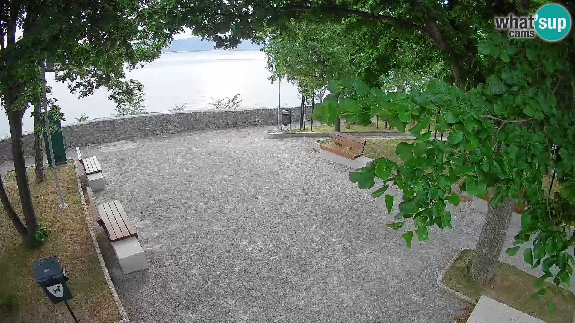 Senj Live Cam – Writers’ Park and the Velebit Channel