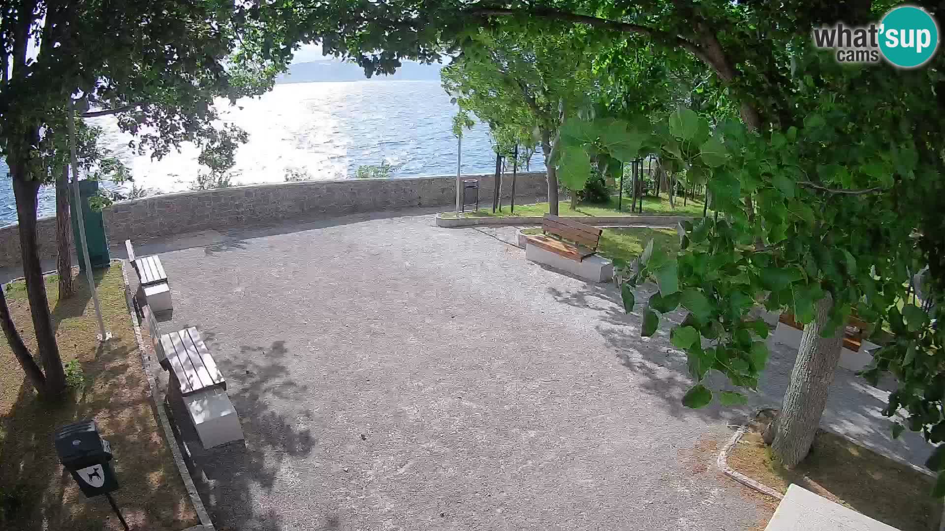 Senj Live Cam – Writers’ Park and the Velebit Channel