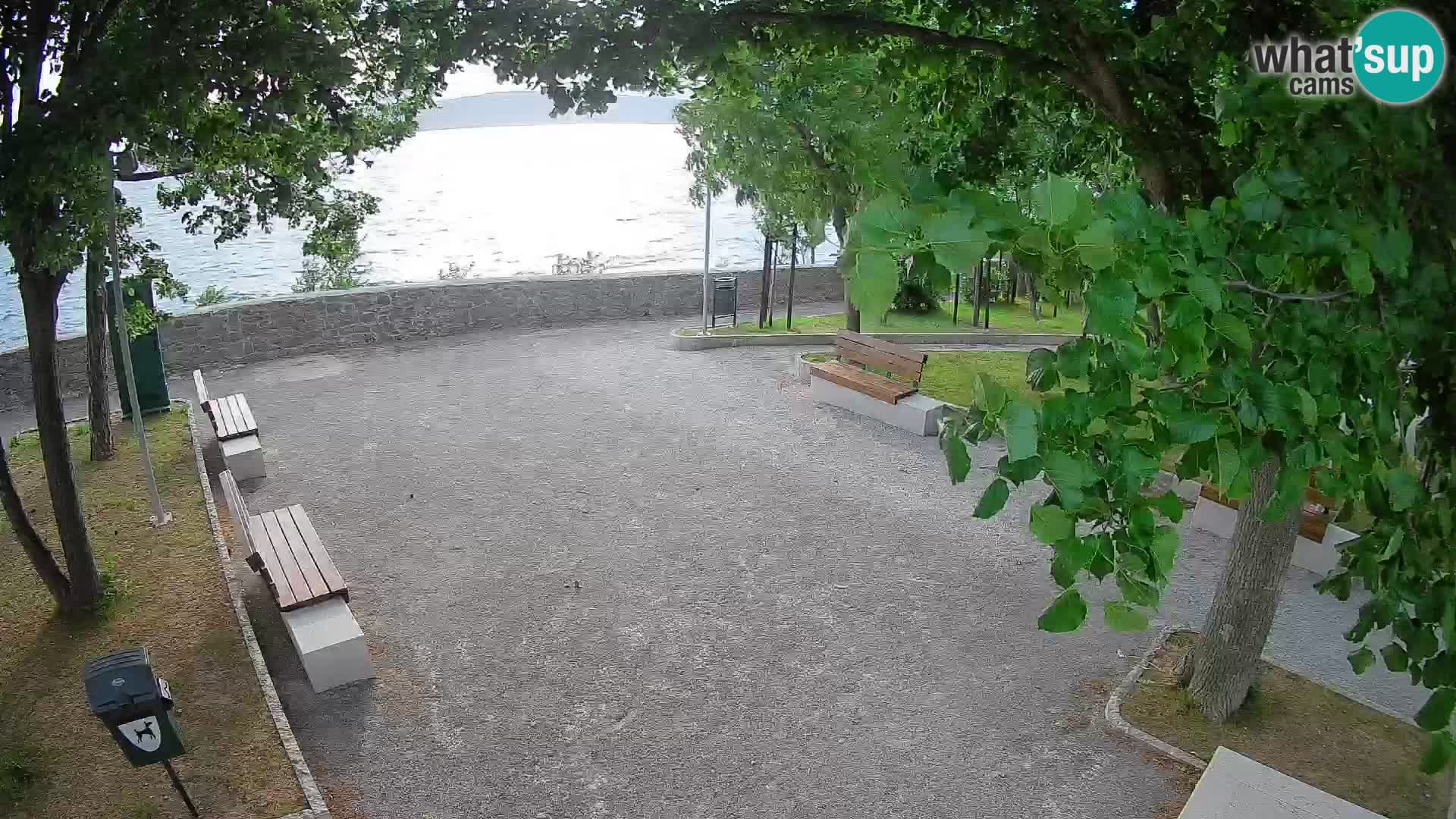 Senj Live Cam – Writers’ Park and the Velebit Channel