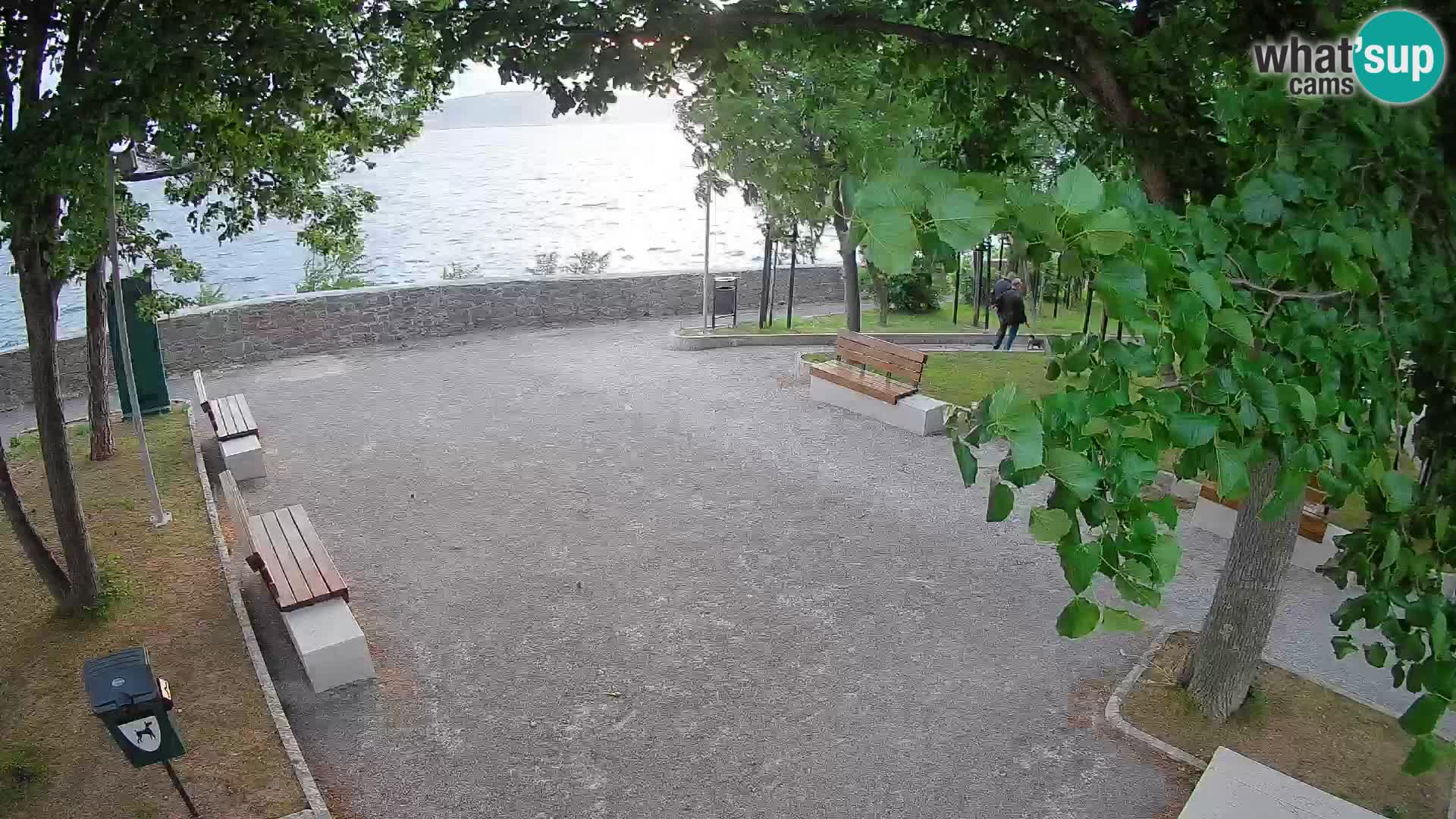 Senj Live Cam – Writers’ Park and the Velebit Channel