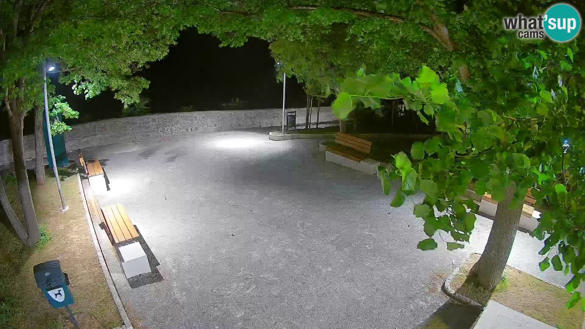 Senj Live Cam – Writers’ Park and the Velebit Channel