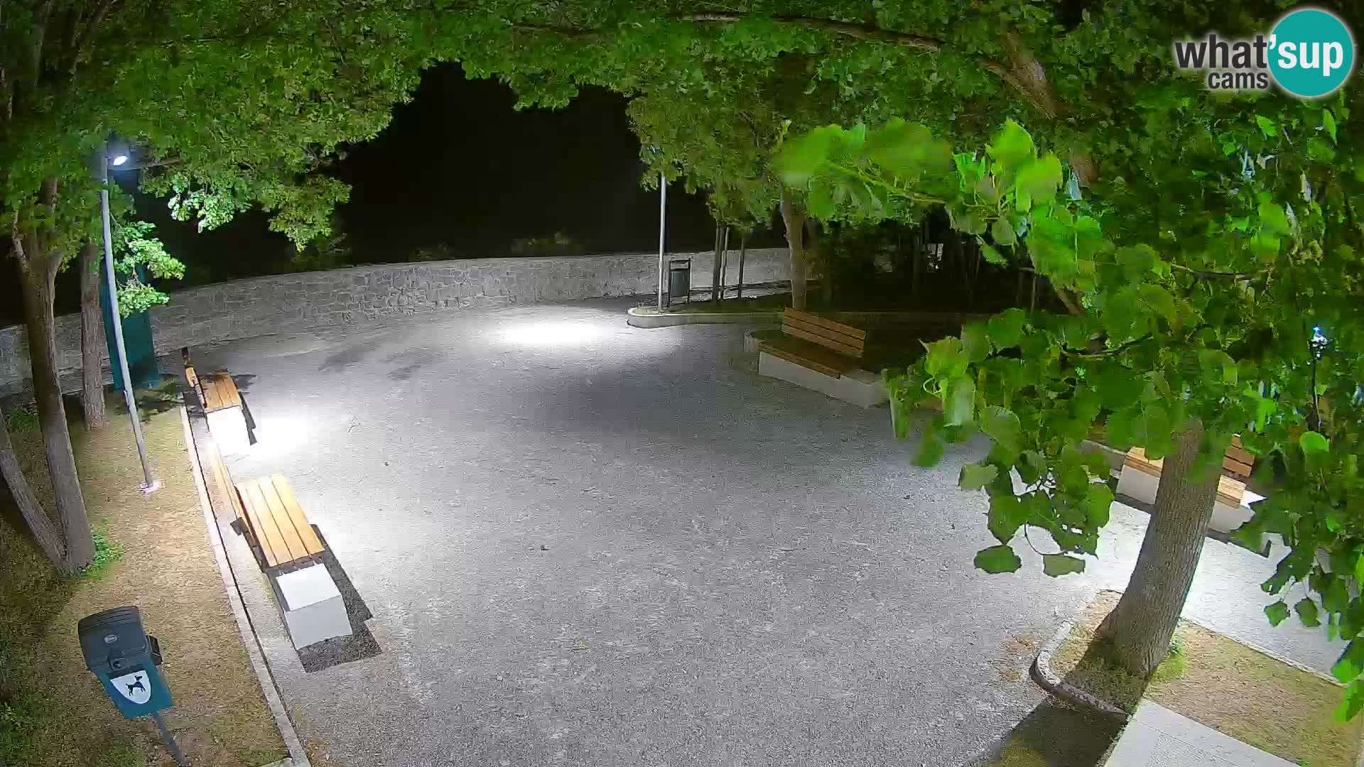 Senj Live Cam – Writers’ Park and the Velebit Channel