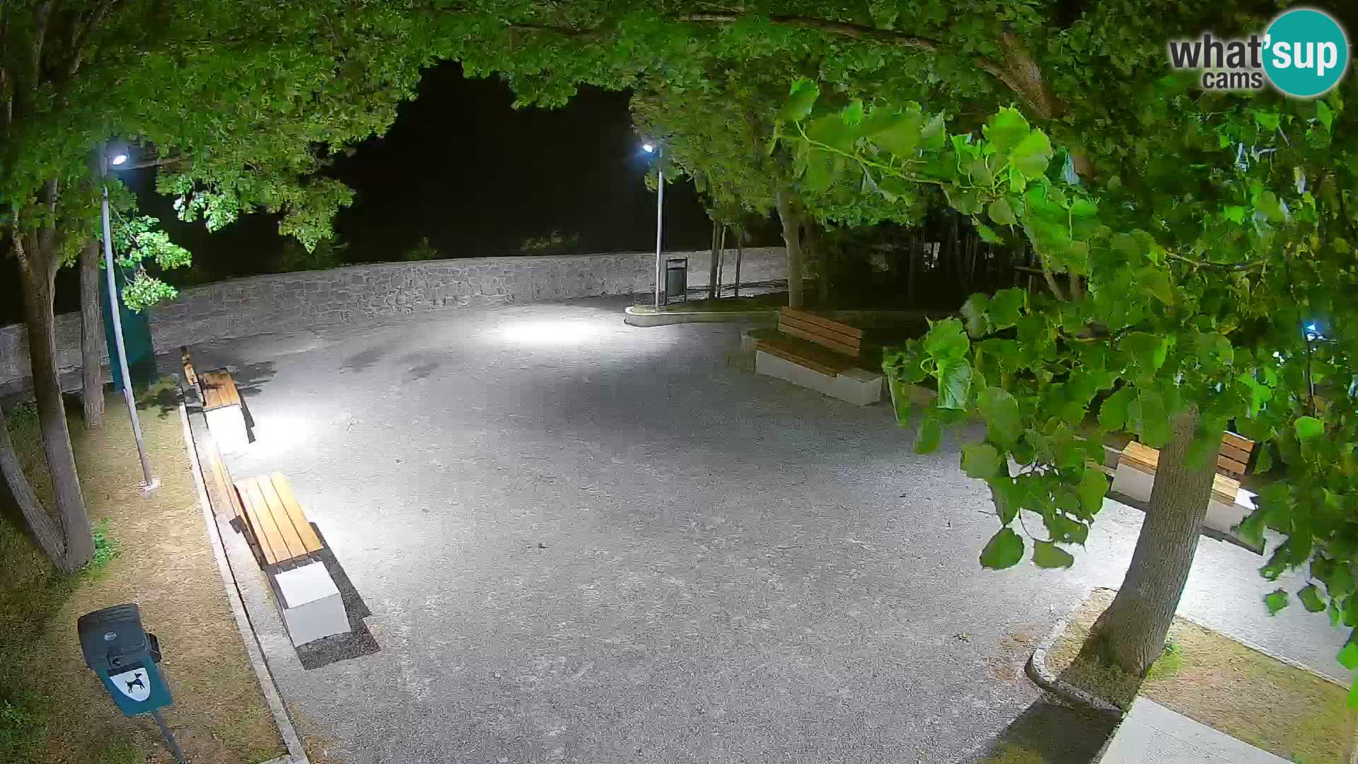 Senj Live Cam – Writers’ Park and the Velebit Channel
