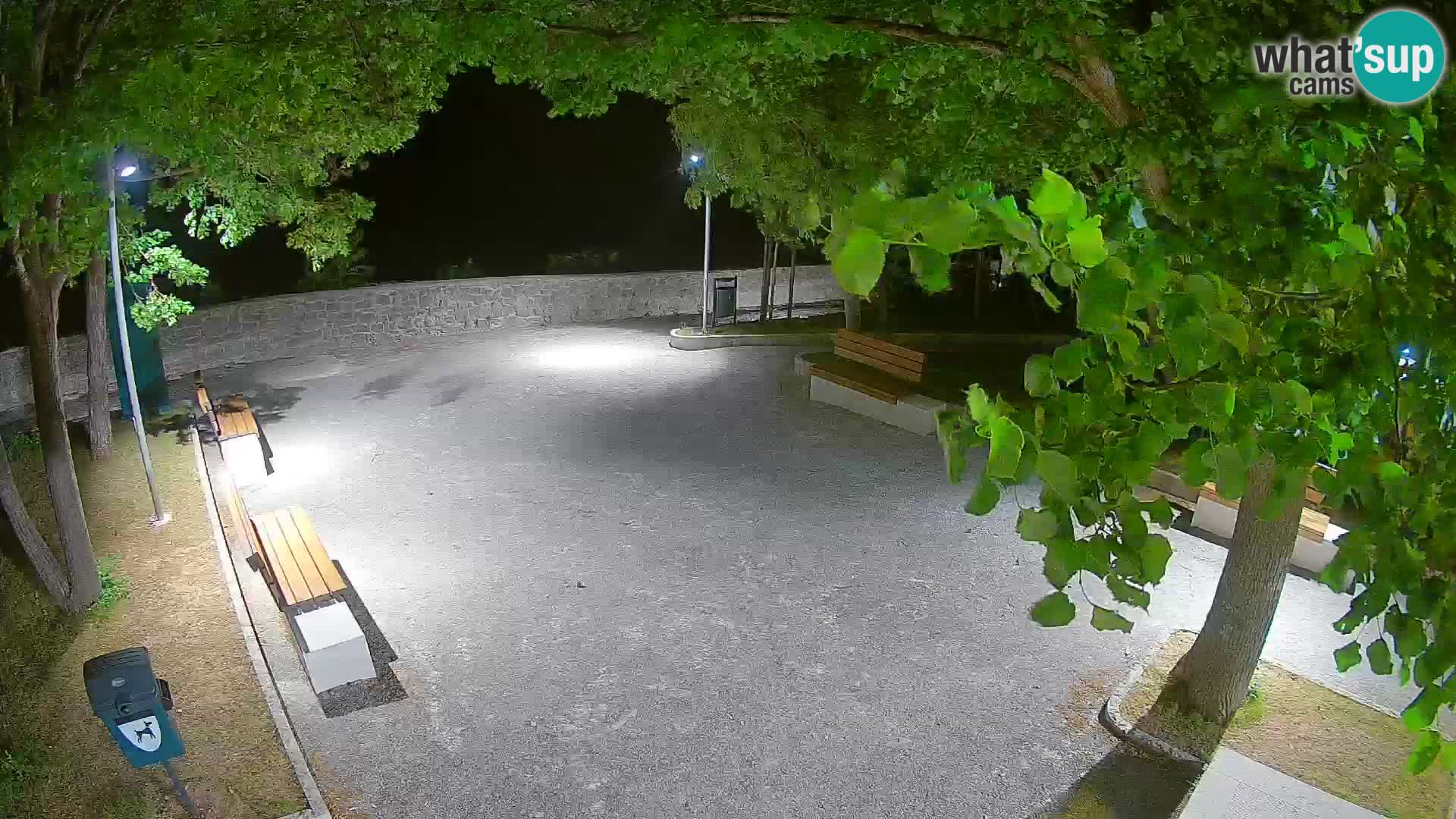 Senj Live Cam – Writers’ Park and the Velebit Channel