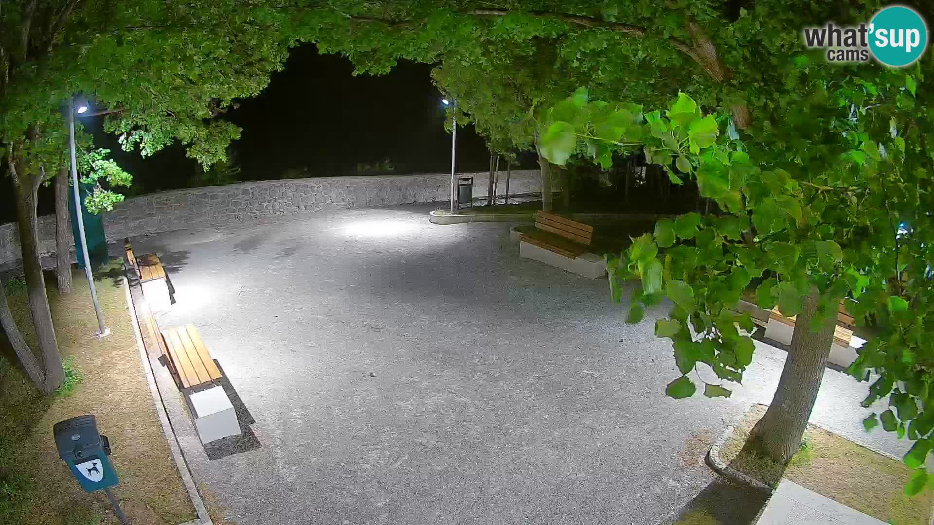 Senj Live Cam – Writers’ Park and the Velebit Channel