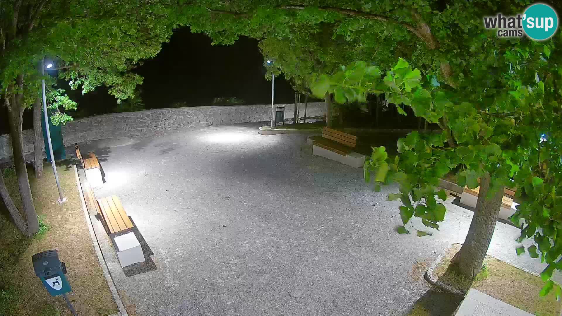 Senj Live Webcam – Schriftstellerpark und Velebit-Kanal