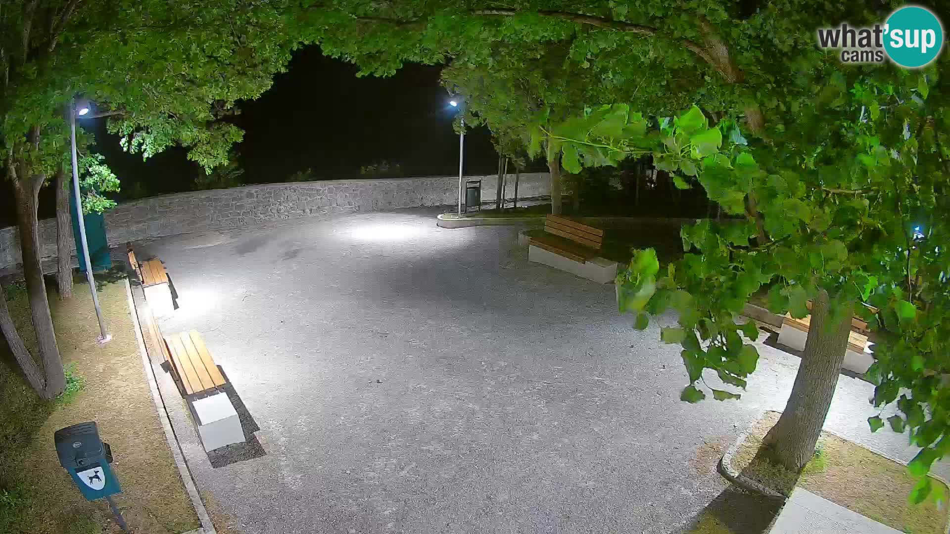 Senj Live Cam – Writers’ Park and the Velebit Channel