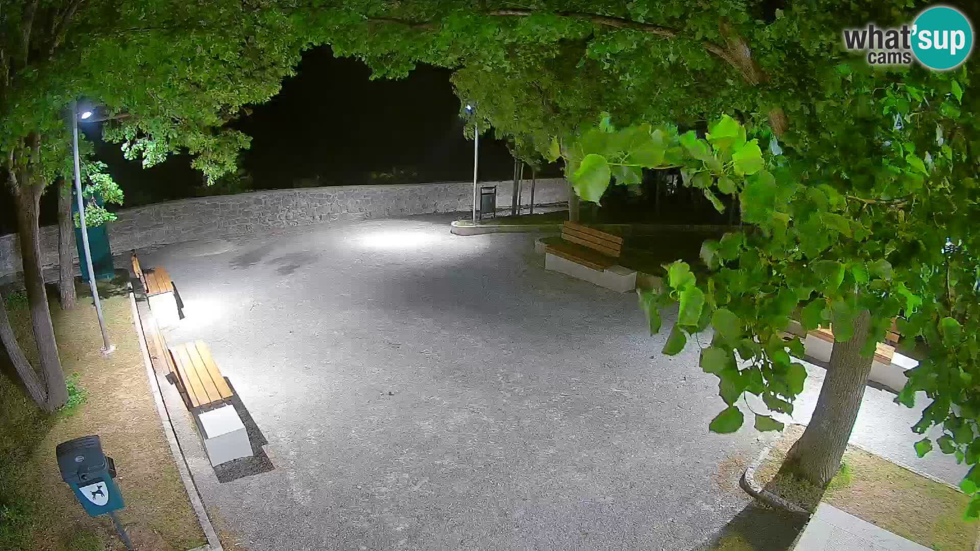 Senj Live Cam – Writers’ Park and the Velebit Channel