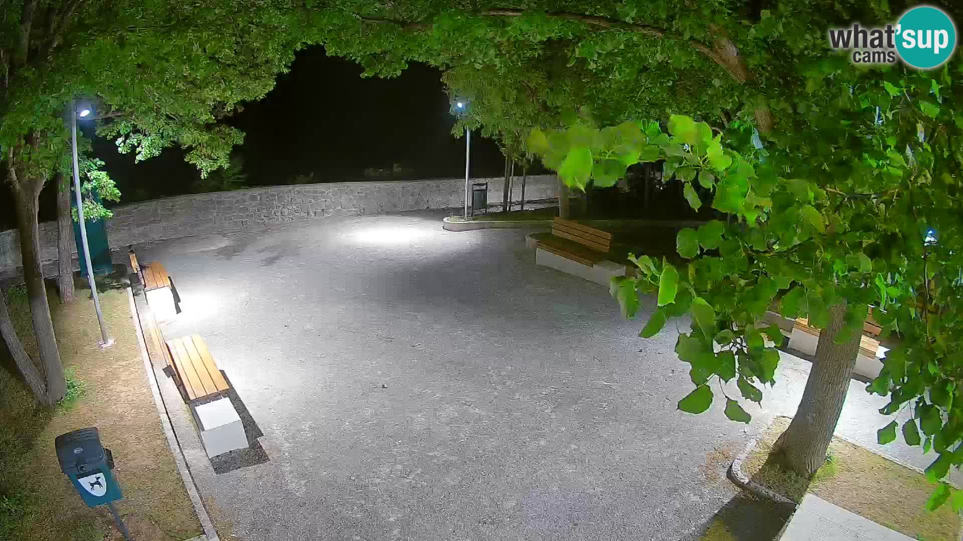 Senj Live Cam – Writers’ Park and the Velebit Channel