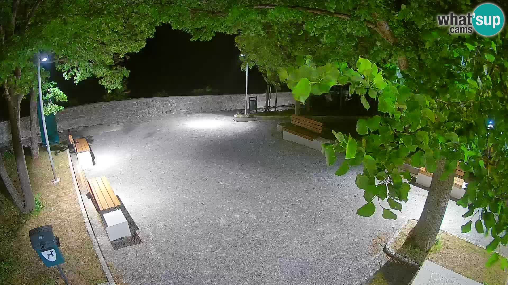 Senj Live Webcam – Schriftstellerpark und Velebit-Kanal