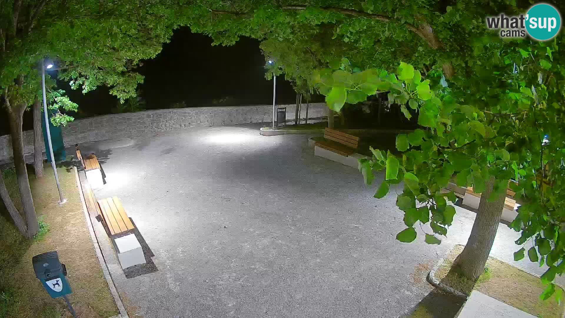 Senj Live Cam – Writers’ Park and the Velebit Channel