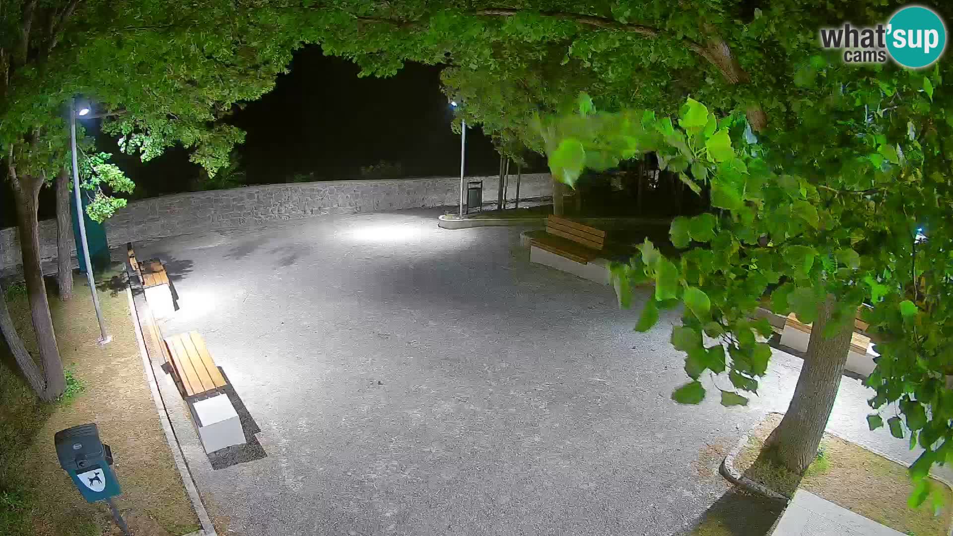 Senj Live Cam – Writers’ Park and the Velebit Channel