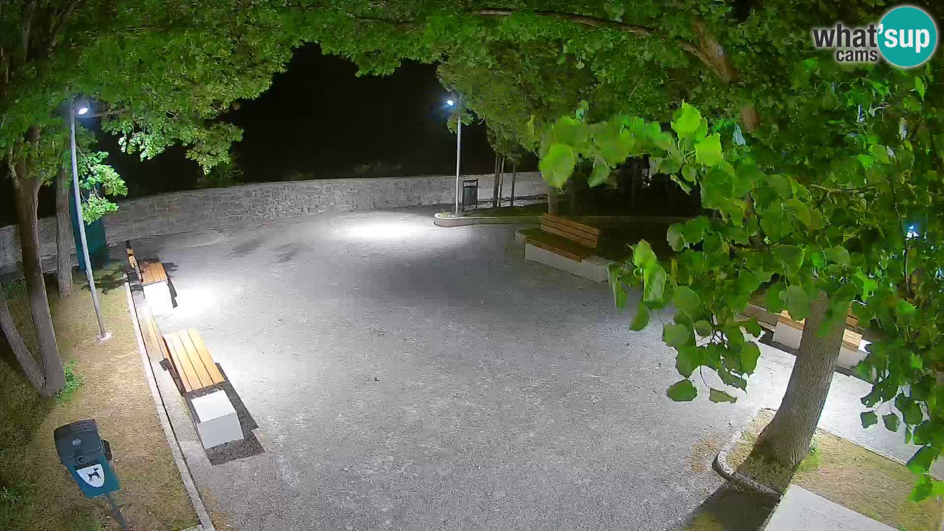 Senj Live Webcam – Schriftstellerpark und Velebit-Kanal