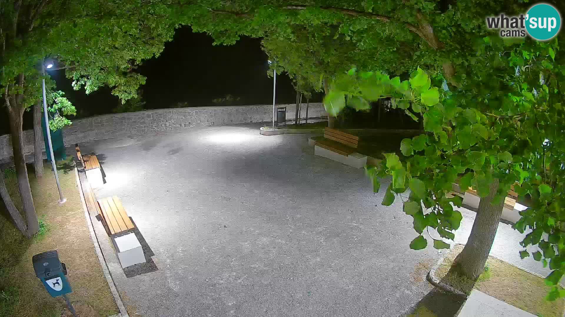 Senj Live Cam – Writers’ Park and the Velebit Channel