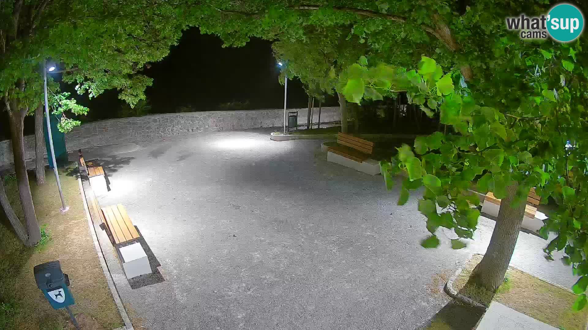 Senj Live Webcam – Schriftstellerpark und Velebit-Kanal