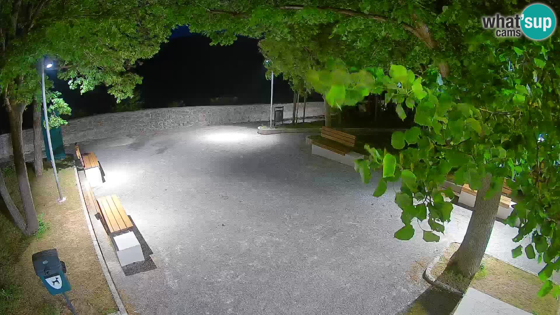 Senj Live Cam – Writers’ Park and the Velebit Channel