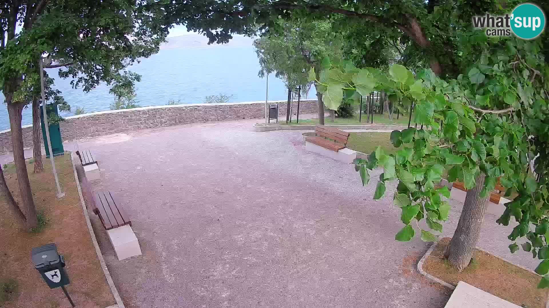 Senj Live Cam – Writers’ Park and the Velebit Channel