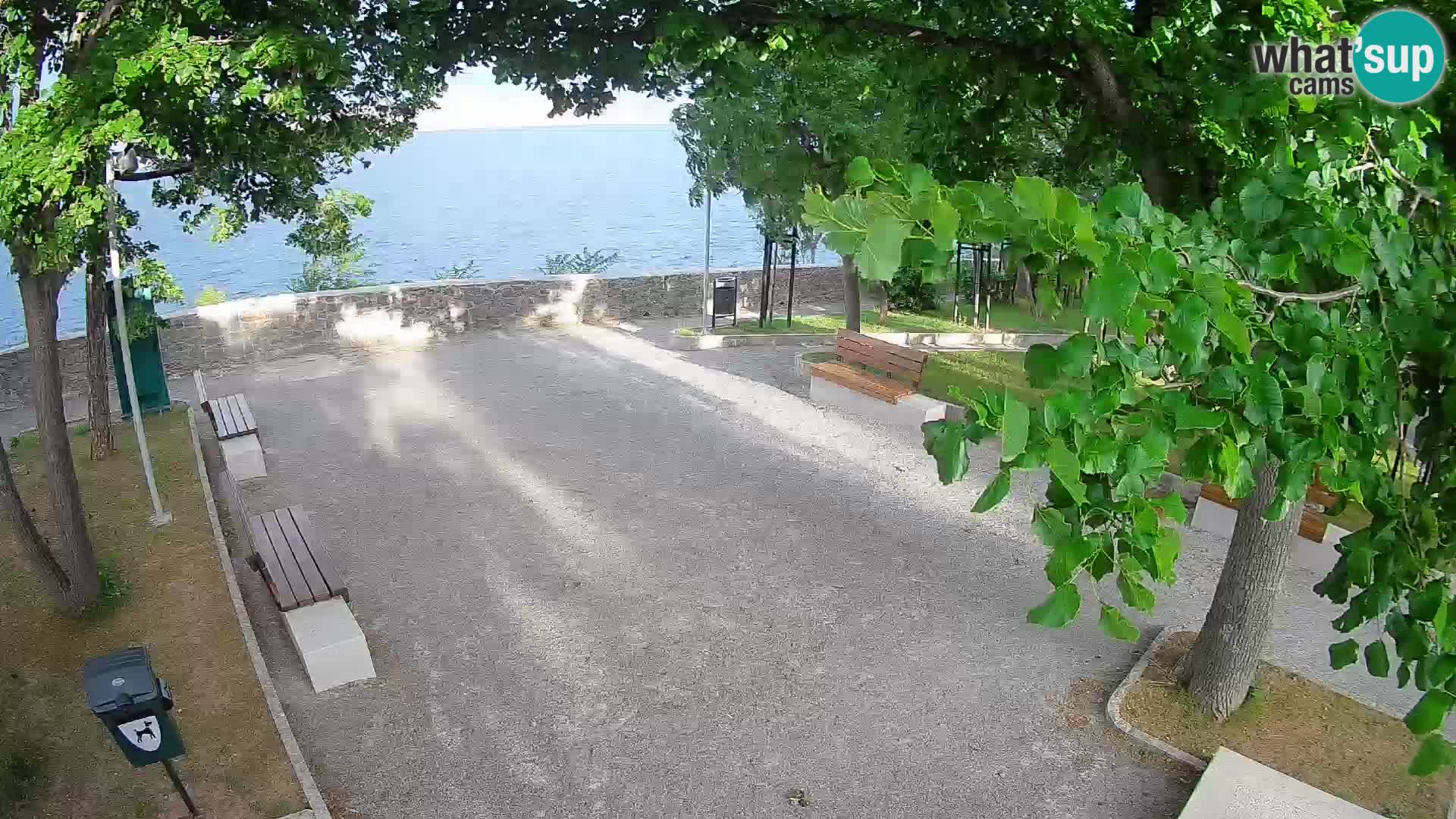Senj Live Cam – Writers’ Park and the Velebit Channel