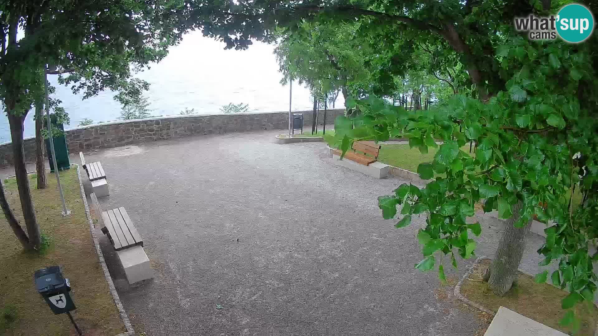Senj Live Cam – Writers’ Park and the Velebit Channel