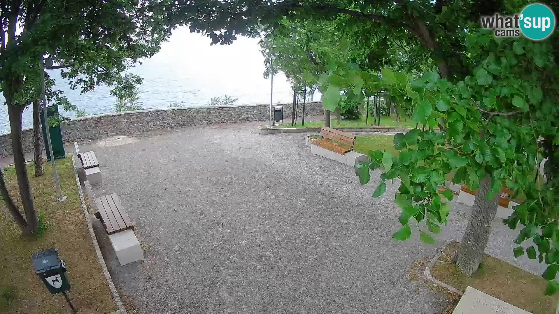 Senj Live Cam – Writers’ Park and the Velebit Channel