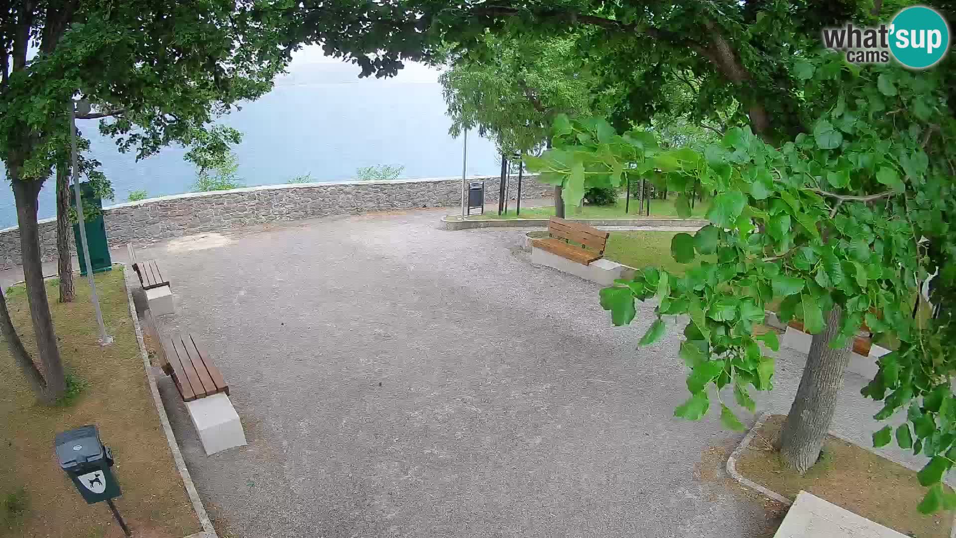 Senj Live Cam – Writers’ Park and the Velebit Channel