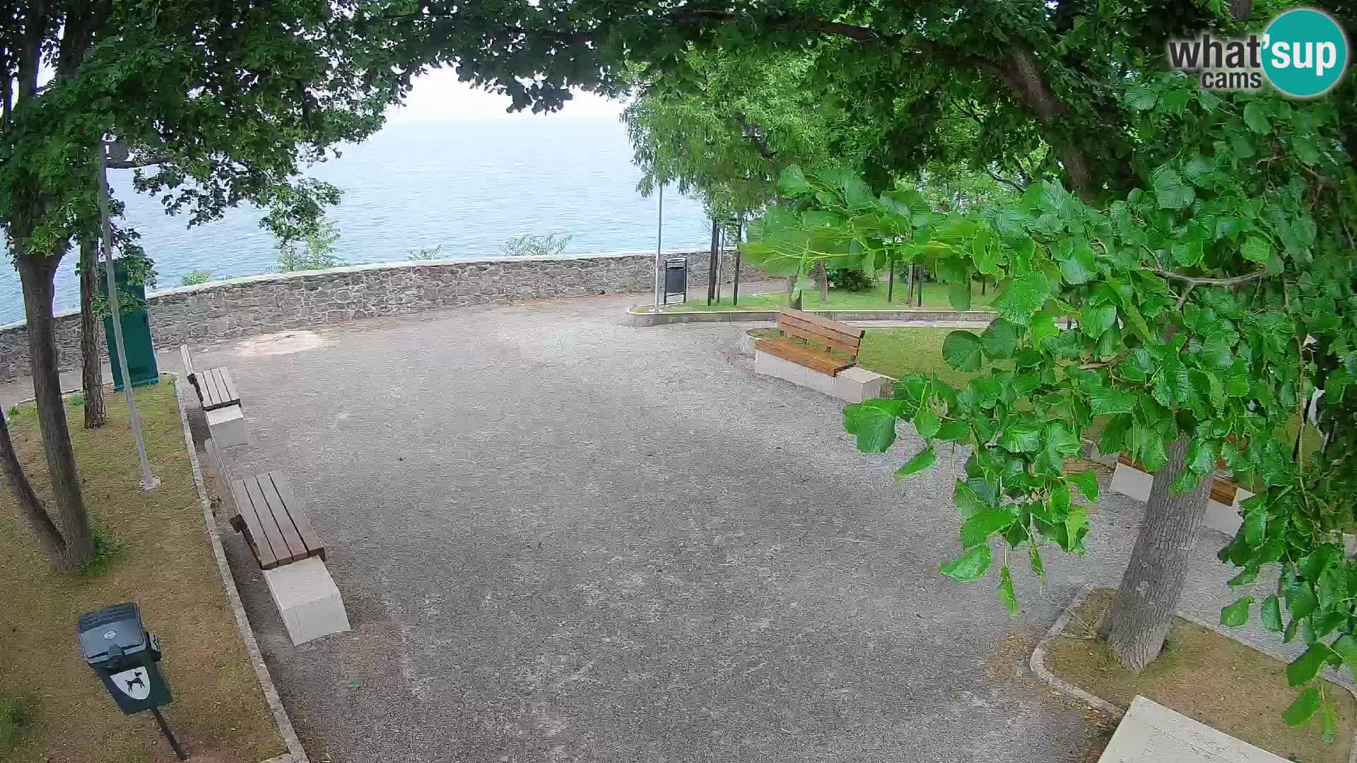 Kamera uživo Senj – Park književnika i Velebitski kanal