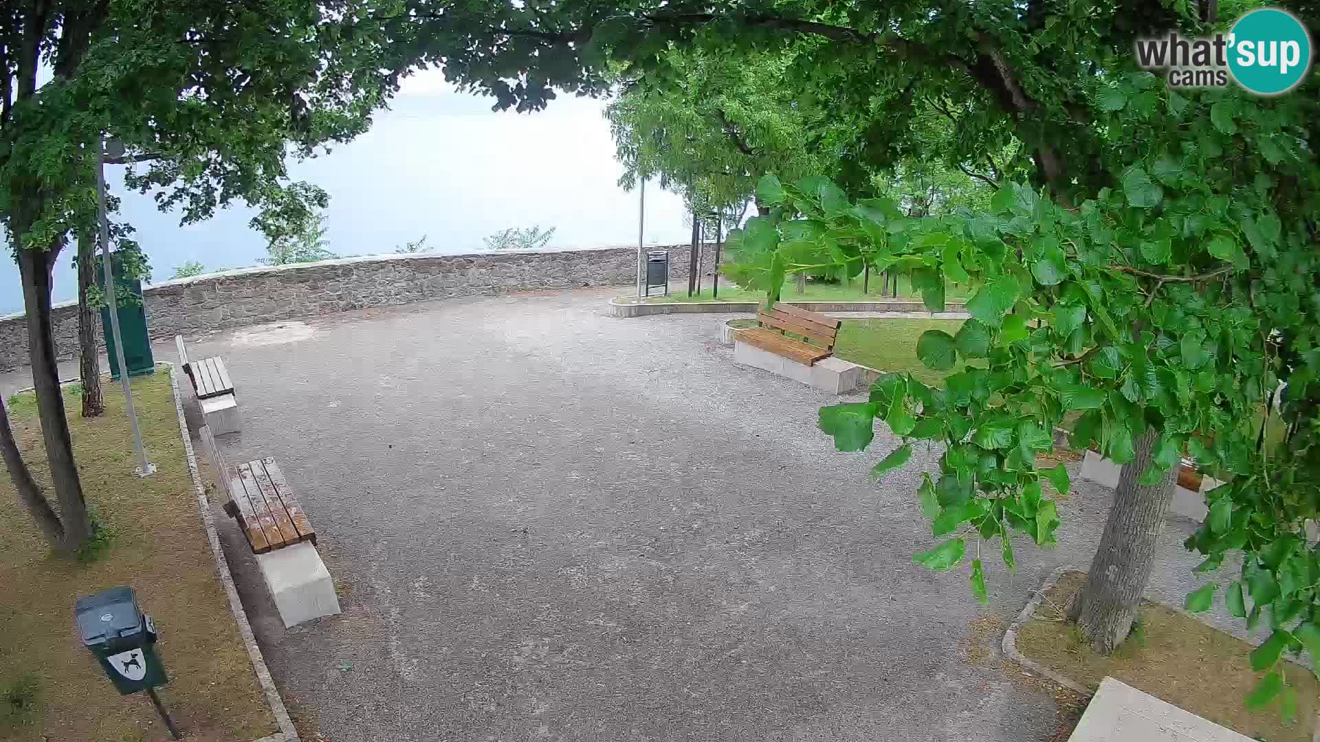 Senj Live Cam – Writers’ Park and the Velebit Channel