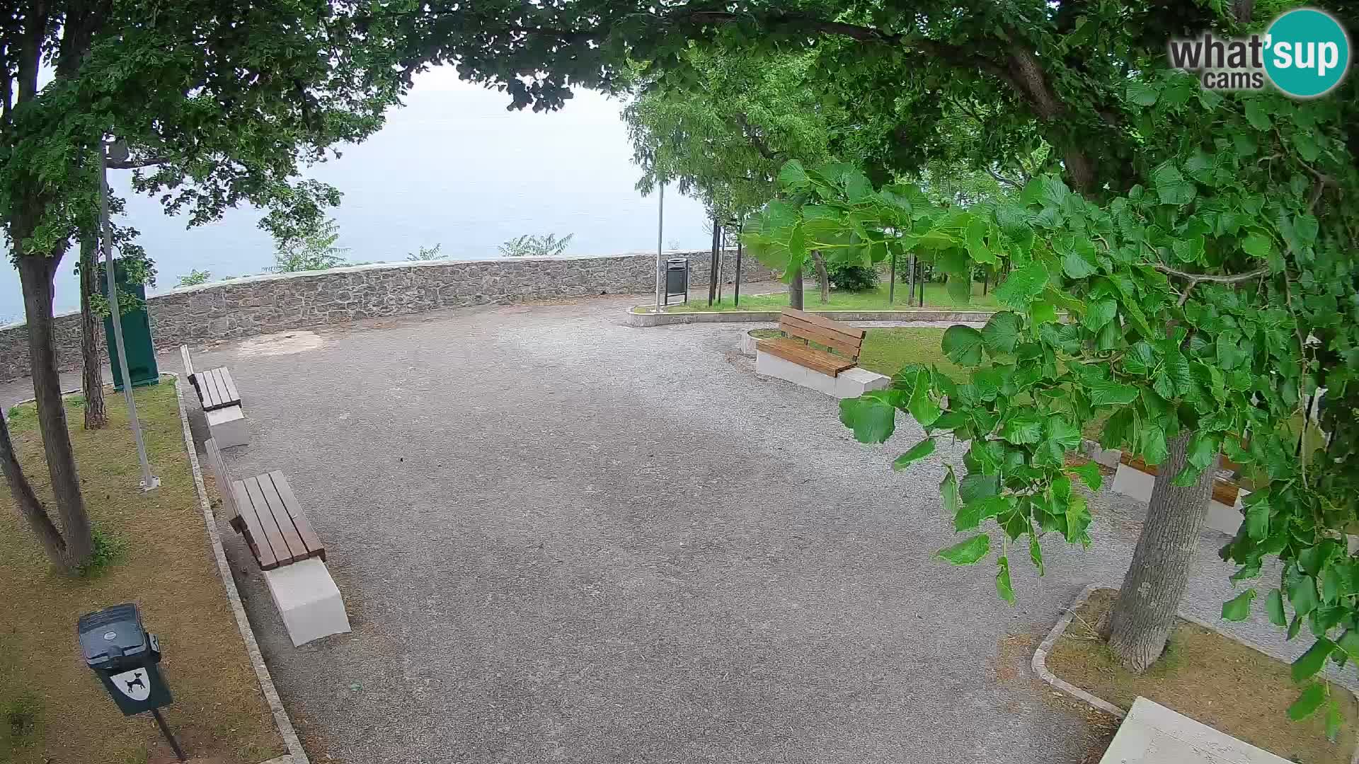Kamera uživo Senj – Park književnika i Velebitski kanal