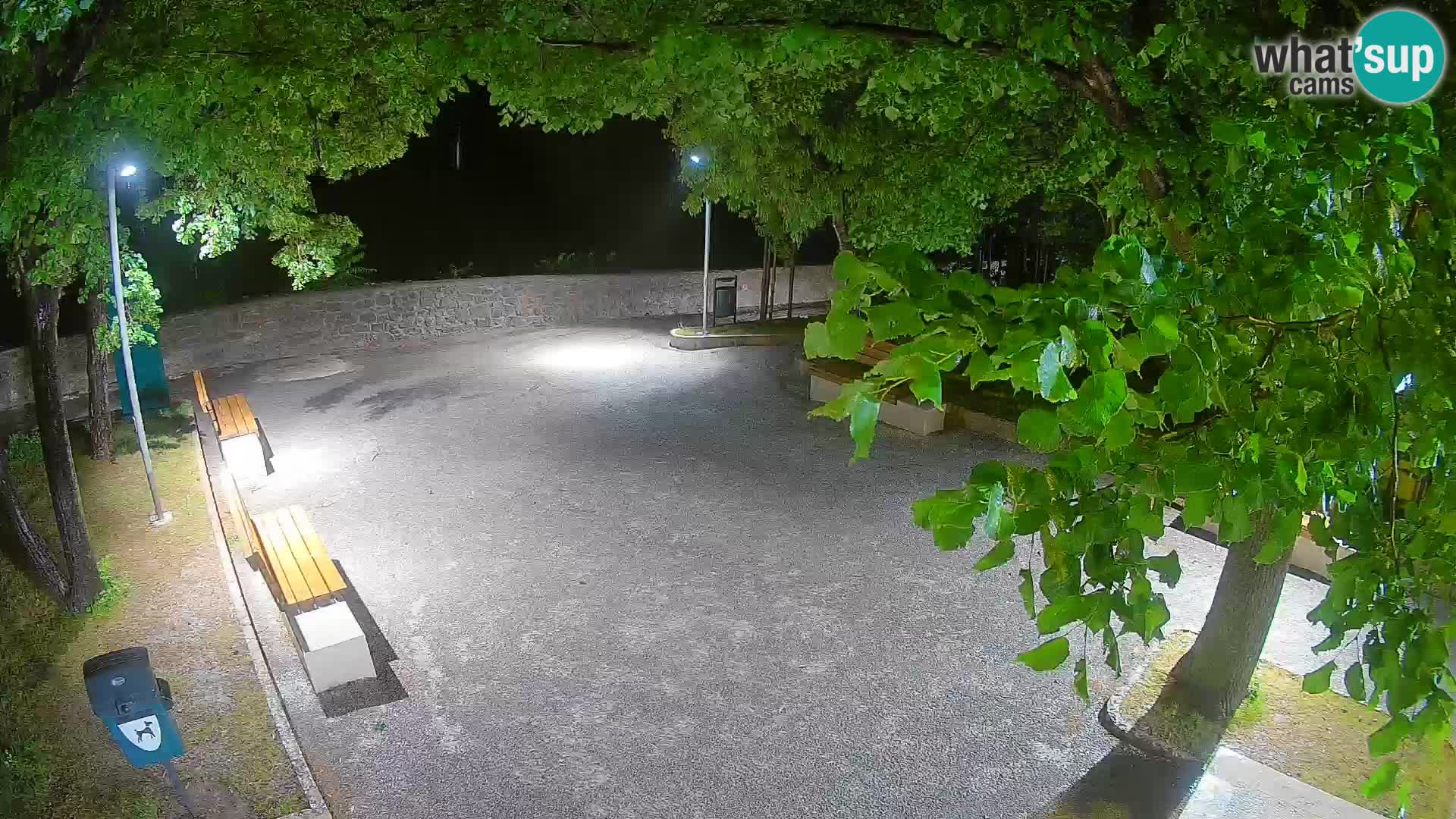 Senj Live Cam – Writers’ Park and the Velebit Channel