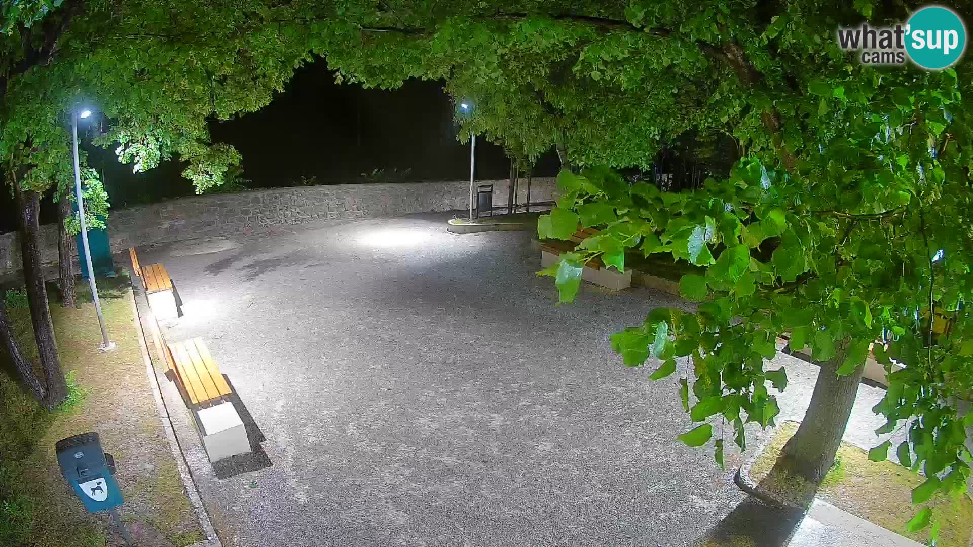 Senj Live Webcam – Schriftstellerpark und Velebit-Kanal