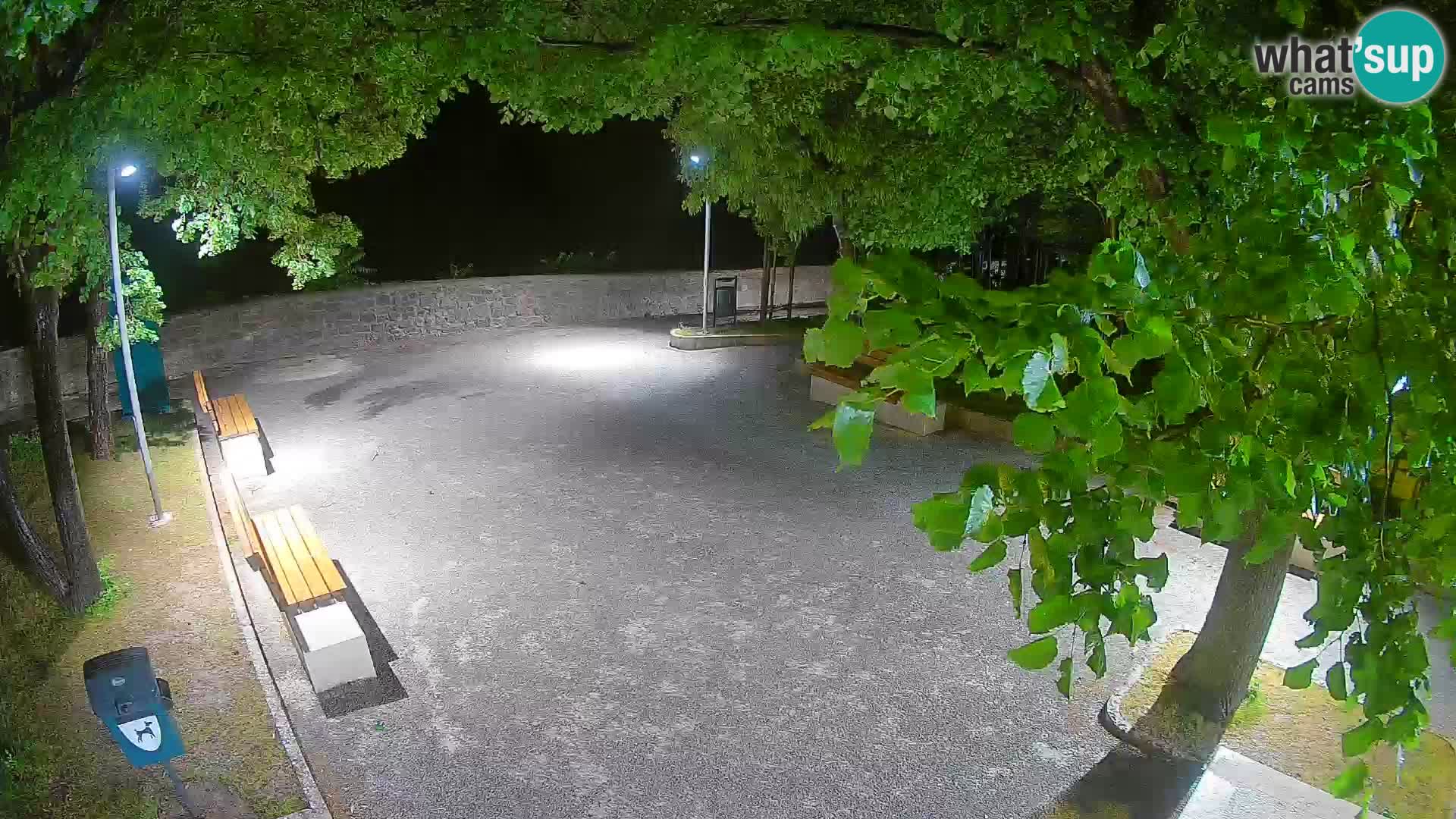 Senj Live Cam – Writers’ Park and the Velebit Channel