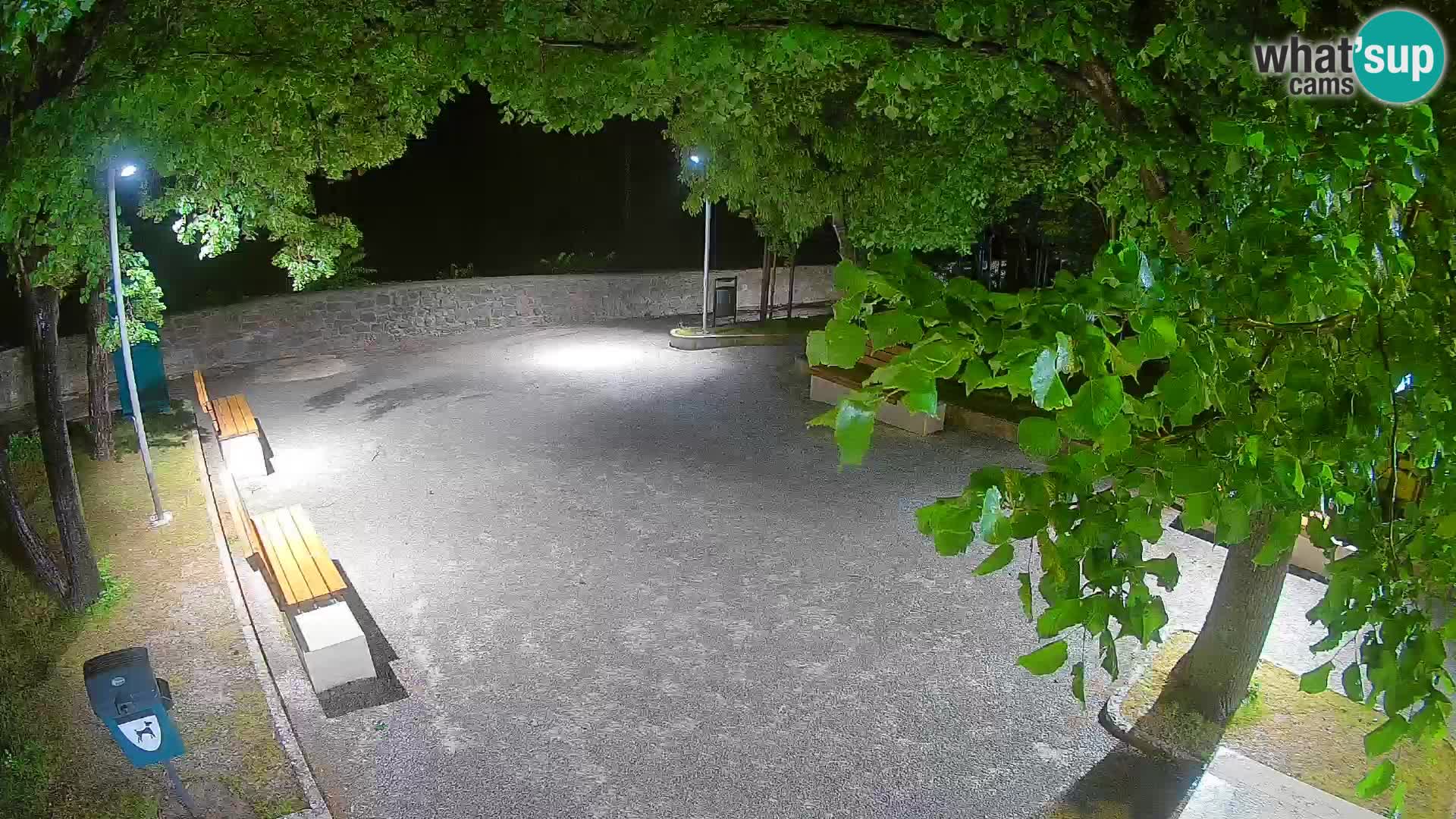 Senj Live Cam – Writers’ Park and the Velebit Channel
