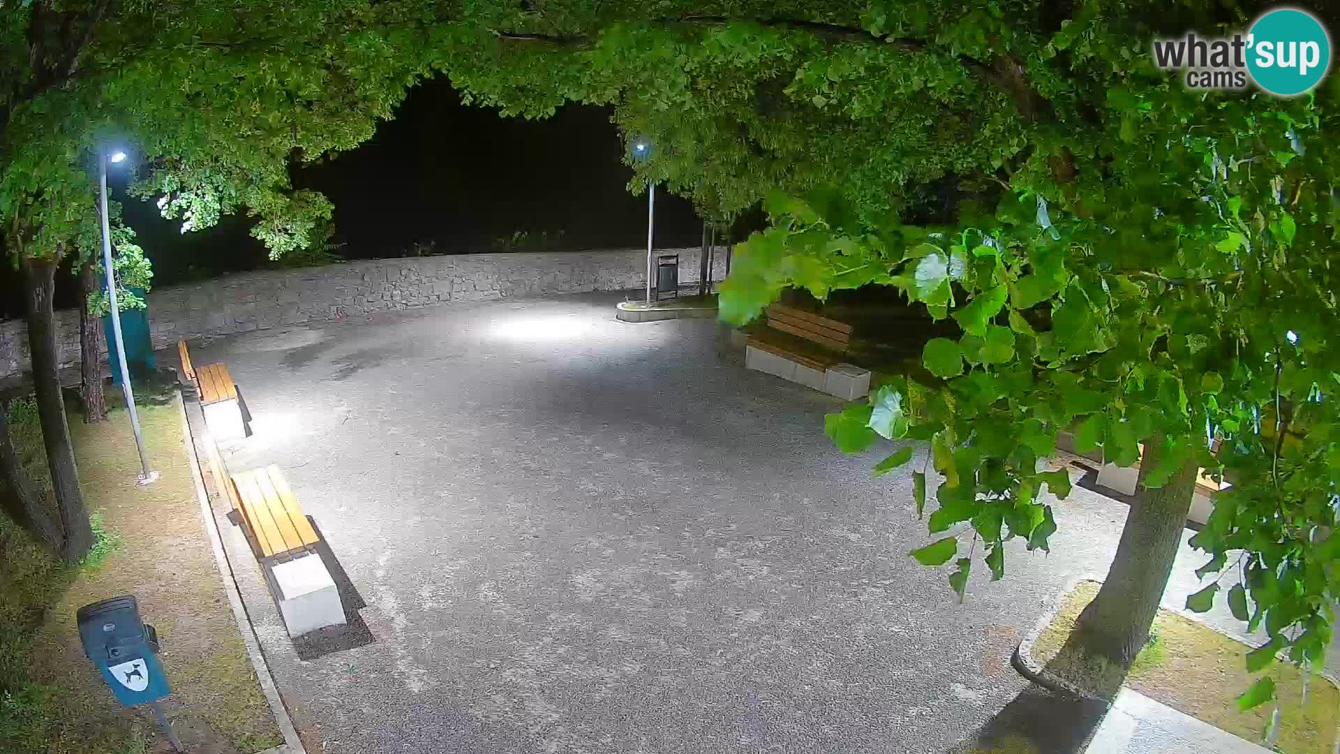 Senj Live Cam – Writers’ Park and the Velebit Channel