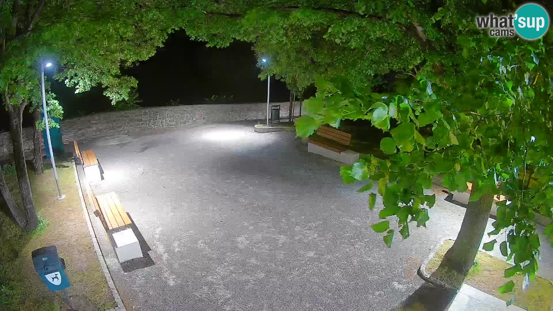 Senj Live Cam – Writers’ Park and the Velebit Channel