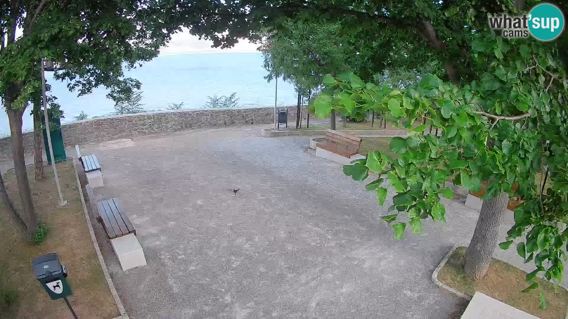 Senj Live Cam – Writers’ Park and the Velebit Channel