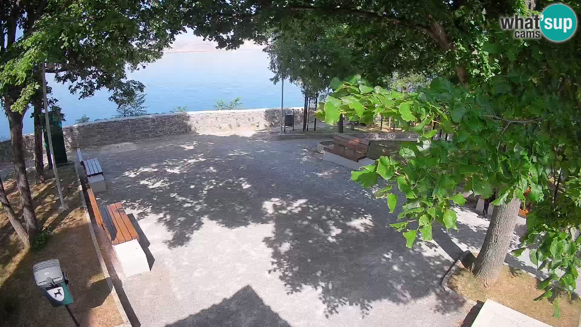 Kamera uživo Senj – Park književnika i Velebitski kanal
